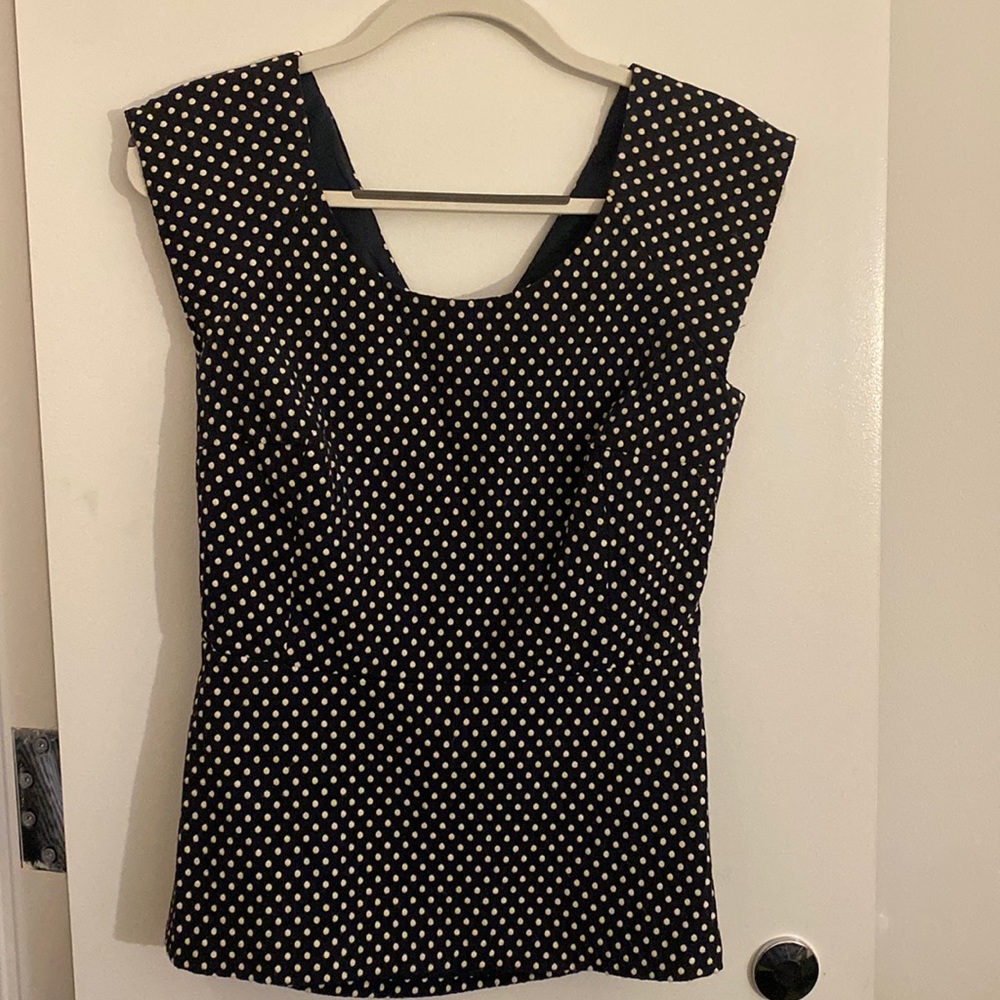 Polka dot top Banana Republic